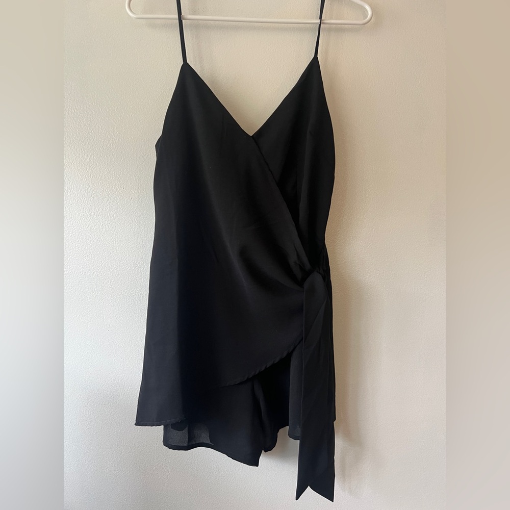 She + Sky Classic Black Romper
